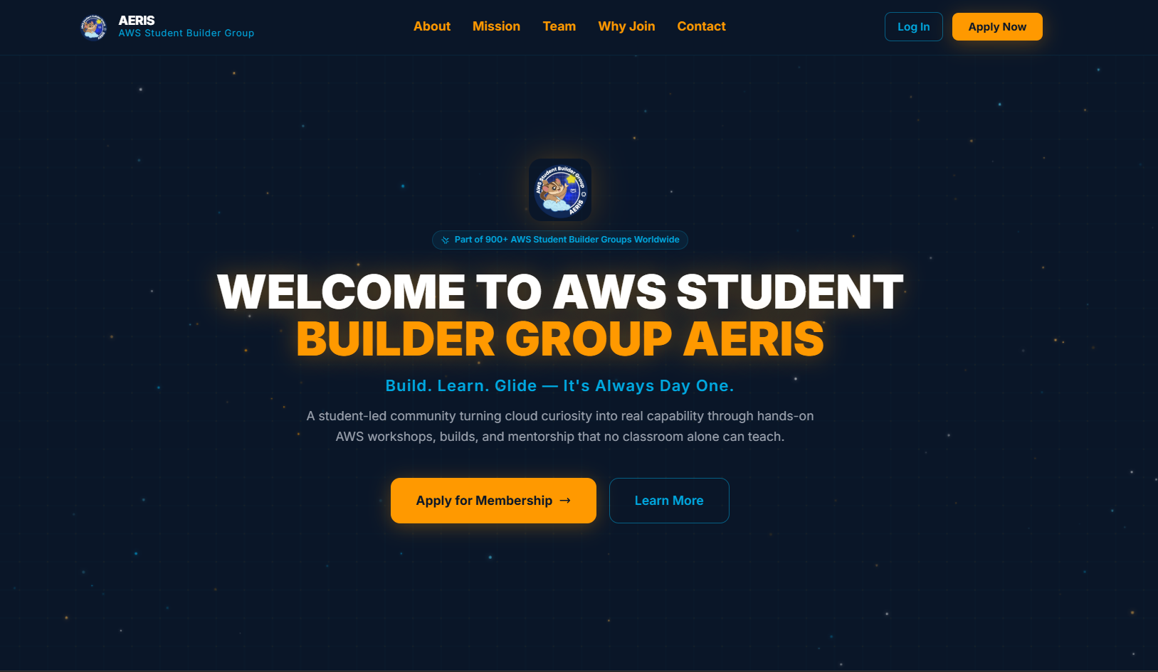 Building Aeryx Hub: A Web Platform for a Growing AWS Student Builder Group